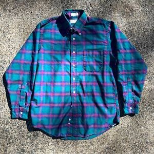Men’s Vintage L.L. Bean Plaid Shirt Made in USA